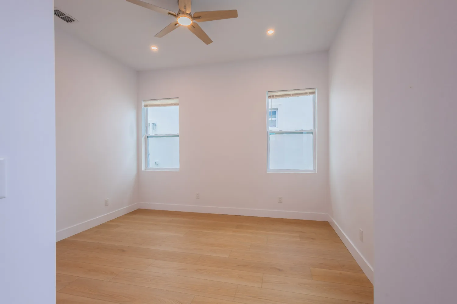 Light-filled unfurnished bedroom